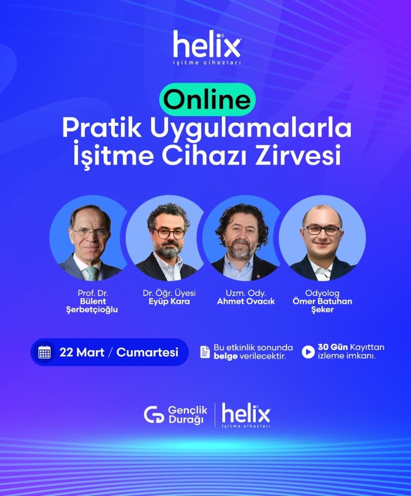 Helix | Online Pratik Uygulamalarla İşitme Cihazı Zirvesi 22 Mart 2025 etkinlik kapak görseli