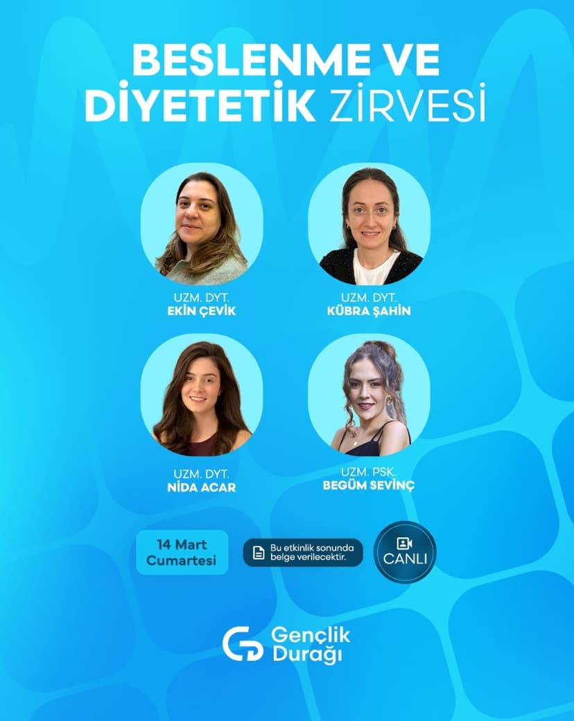 Online Beslenme ve Diyetetik Zirvesi etkinlik kapak görseli