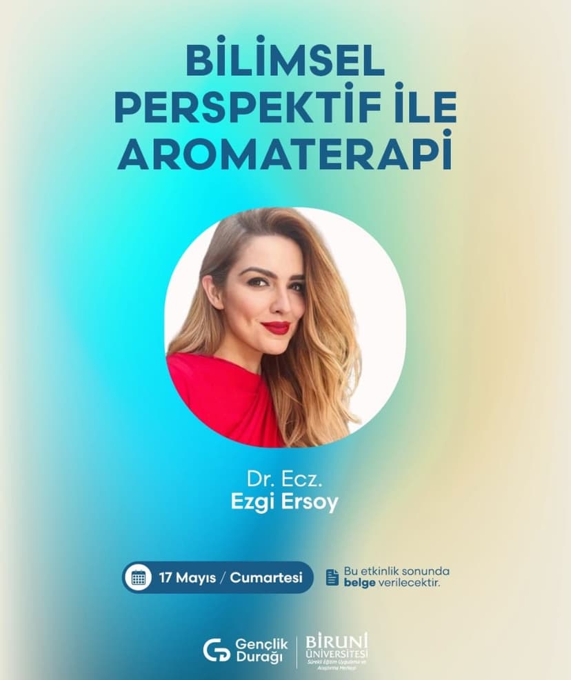 Bilimsel Perspektif ile Aromaterapi 17 Mayıs 2025 etkinlik kapak görseli