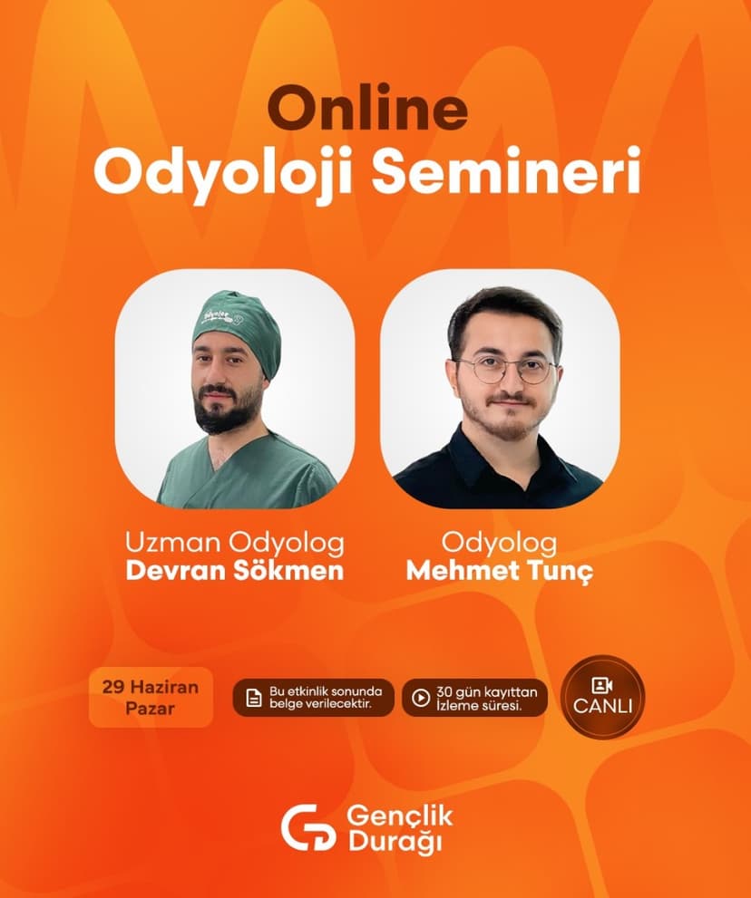 Online Odyoloji Semineri 29 Haziran 2025 etkinlik kapak görseli