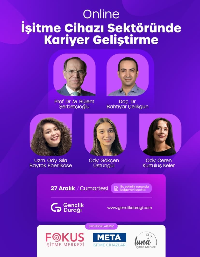 Online İşitme Cihazı Sektöründe Kariyer Geliştirme 27 Aralık 2025 etkinlik kapak görseli